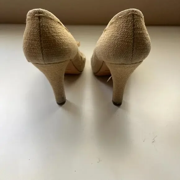 Prada tweed heels brown tweed - Picture 4 of 7